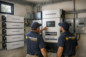 off grid solar battery bank Baja California Sur powering remote home