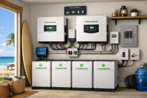 solar panels for beach houses baja california sur hybrid solar battery storage system providing backup power