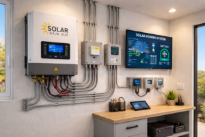 solar inverter monitoring system used to track solar panel energy production in Baja California Sur