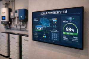 solar energy monitoring system tracking solar panel performance in Baja California Sur