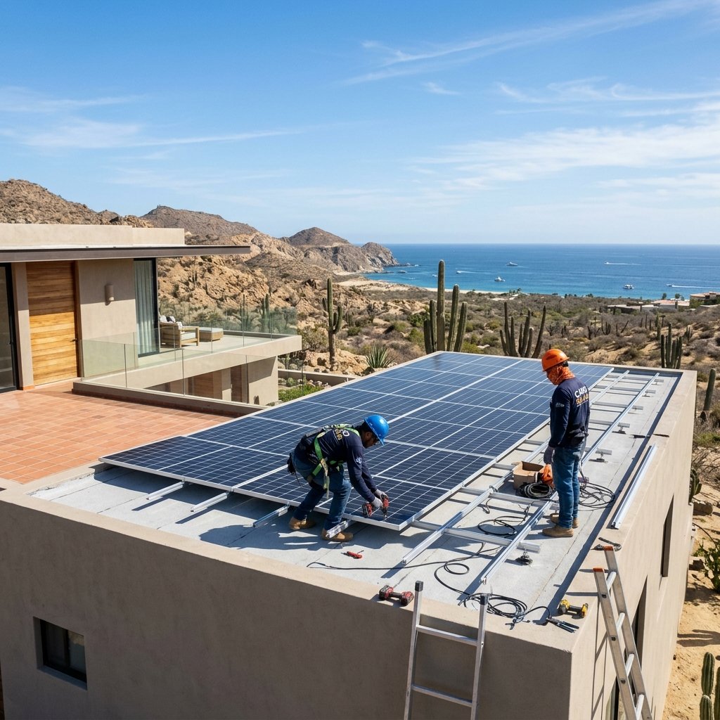 Emergency solar panel repair in Cerritos Beach BCS